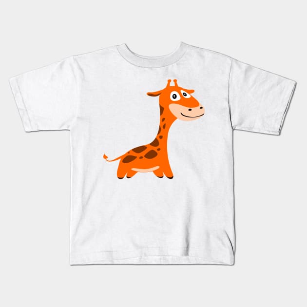 giraffe Kids T-Shirt by Polli